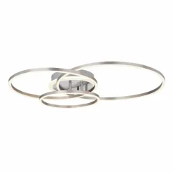 Luminaires Globo Lighting Plafonnier Globo MUNNI Nickel mat, 1 lumière