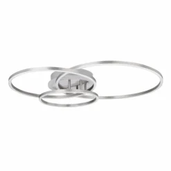 Luminaires Globo Lighting Plafonnier Globo MUNNI Nickel mat, 1 lumière