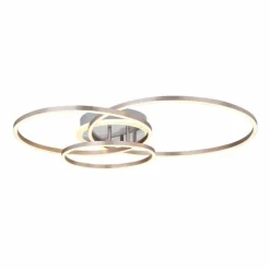 Luminaires Globo Lighting Plafonnier Globo MUNNI Nickel mat, 1 lumière