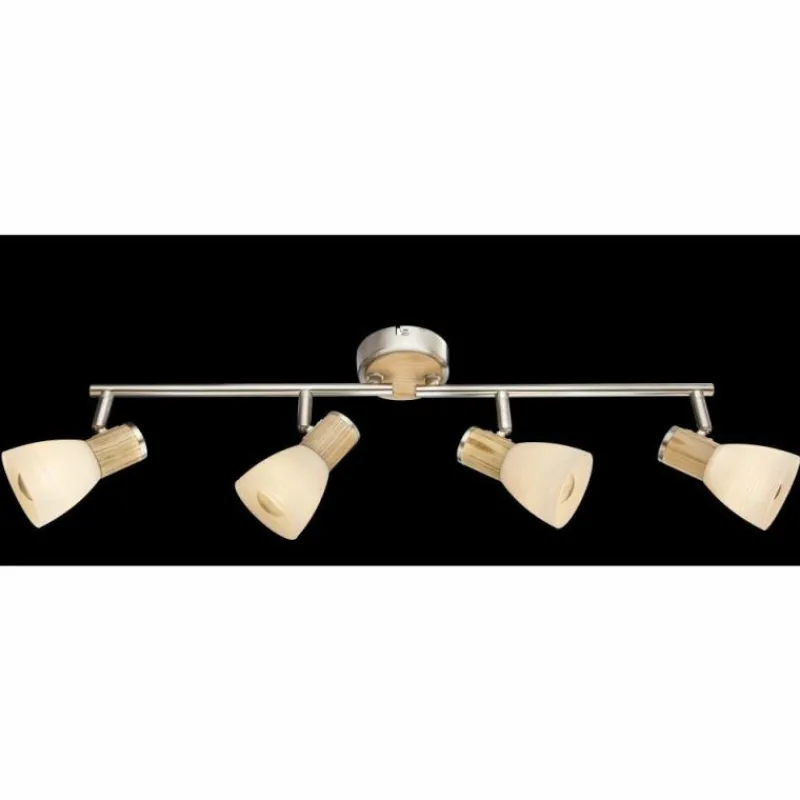 Luminaires Globo Lighting Plafonnier Globo Nickel mat, 4 lumières