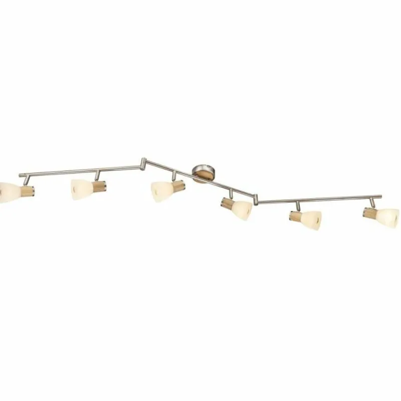 Luminaires Globo Lighting Plafonnier Globo Nickel mat, 6 lumières