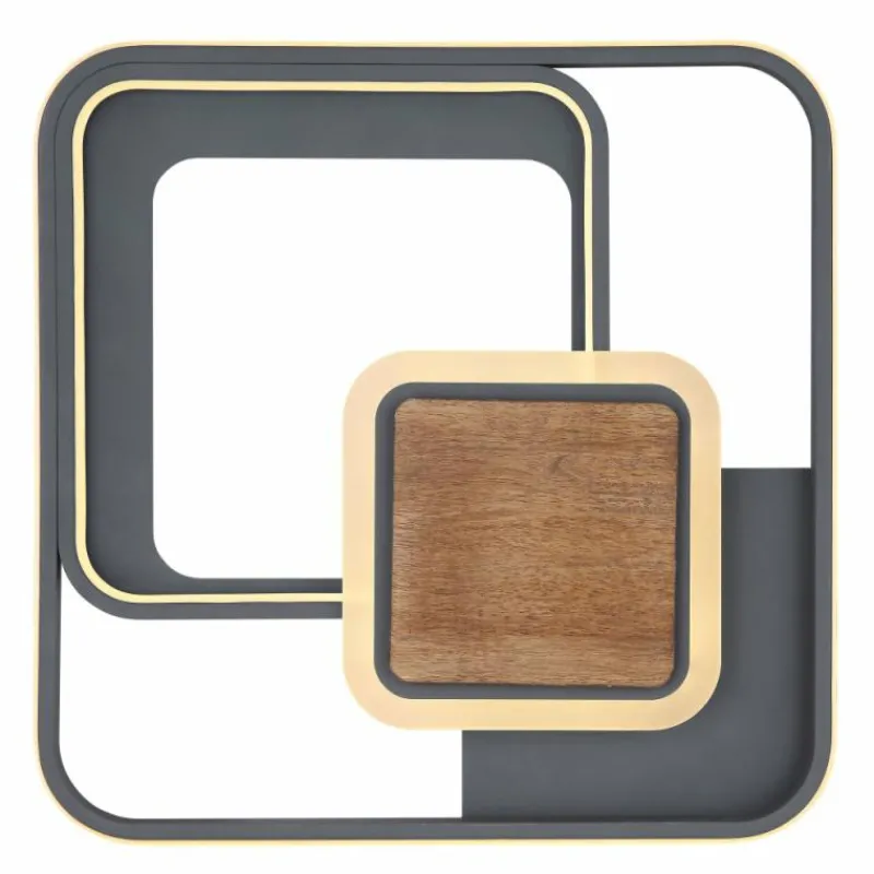 Luminaires Globo Lighting Plafonnier Globo NIRRA LED Noir, 1 lumière* Éclairage Led