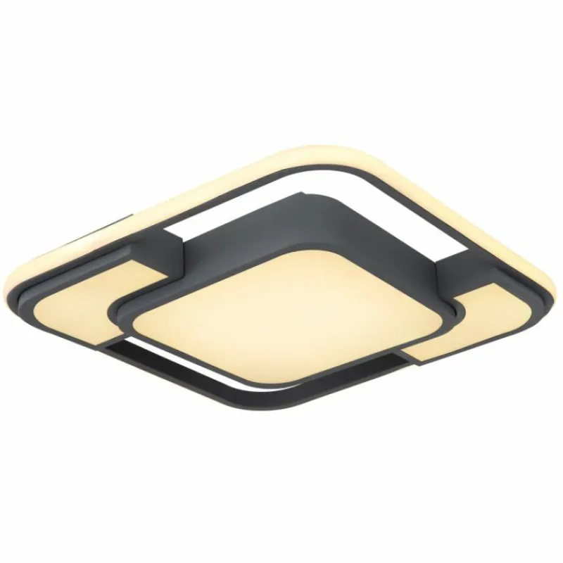 Luminaires Globo Lighting Plafonnier Globo NIRRA LED Noir, 1 lumière* Éclairage Led