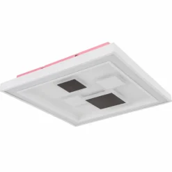 Luminaires Globo Lighting Plafonnier Globo NOLO LED Blanc, 1 lumière, Changeur de couleurs