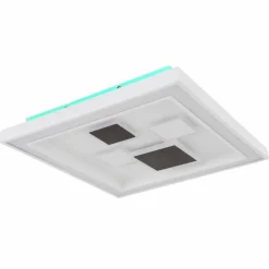 Luminaires Globo Lighting Plafonnier Globo NOLO LED Blanc, 1 lumière, Changeur de couleurs