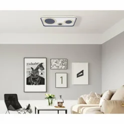 Luminaires Globo Lighting Plafonnier Globo NORA LED Noir, 1 lumière, Télécommandes* Éclairage Led