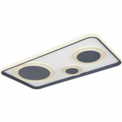 Luminaires Globo Lighting Plafonnier Globo NORA LED Noir, 1 lumière, Télécommandes* Éclairage Led