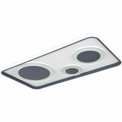 Luminaires Globo Lighting Plafonnier Globo NORA LED Noir, 1 lumière, Télécommandes* Éclairage Led