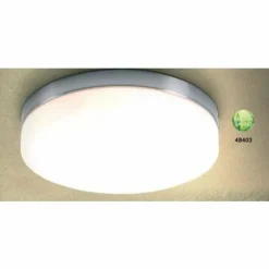 Luminaires Globo Lighting Plafonnier Globo OPAL Acier inoxydable, Nickel mat, Blanc, 3 lumières* Plafonniers