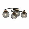 Luminaires Globo Lighting Plafonnier Globo PABLO Noir, 4 lumières* Plafonniers