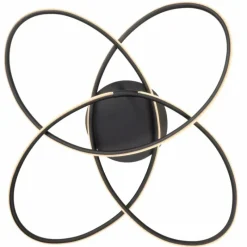 Luminaires Globo Lighting Plafonnier Globo PANDA LED Noir, Blanc, 1 lumière, Télécommandes* Éclairage Led