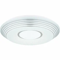 Luminaires Globo Lighting Plafonnier Globo PILLO LED Blanc, 1 lumière, Télécommandes* Éclairage Led