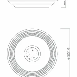 Luminaires Globo Lighting Plafonnier Globo PILLO LED Blanc, 1 lumière, Télécommandes* Éclairage Led
