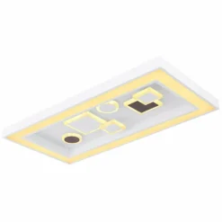 Luminaires Globo Lighting Plafonnier Globo RABEA LED Blanc, 1 lumière, Télécommandes