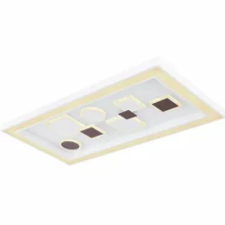 Luminaires Globo Lighting Plafonnier Globo RABEA LED Blanc, 1 lumière, Télécommandes