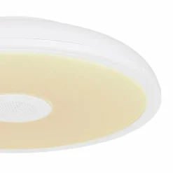 Luminaires Globo Lighting Plafonnier Globo RAFFY LED Noir, Blanc, 1 lumière, Télécommandes, Changeur de couleurs* Éclairage Led