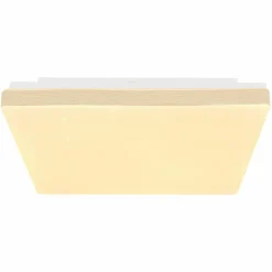 Lampes En Bois-Luminaires Globo Lighting Plafonnier Globo RAINA LED Blanc, 1 lumière