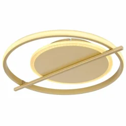 Lampes Dorées-Luminaires Globo Lighting Plafonnier Globo REBALL LED Or, 1 lumière