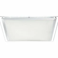 Luminaires Globo Lighting Plafonnier Globo Rena LED Blanc, 1 lumière, Télécommandes