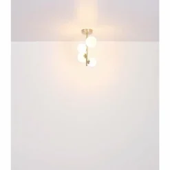 Luminaires Globo Lighting Plafonnier Globo RIHA LED Nickel mat, 4 lumières