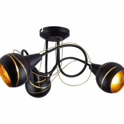 Luminaires Globo Lighting Plafonnier Globo RITA Noir, 3 lumières