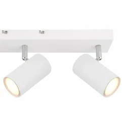 Luminaires Globo Lighting Plafonnier Globo ROBBY Chrome, Blanc, 3 lumières* Spots Et Projecteurs