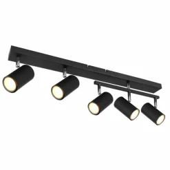 Luminaires Globo Lighting Plafonnier Globo ROBBY Noir, 5 lumières* Spots Et Projecteurs