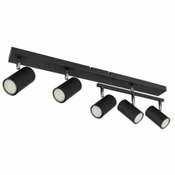 Luminaires Globo Lighting Plafonnier Globo ROBBY Noir, 5 lumières* Spots Et Projecteurs