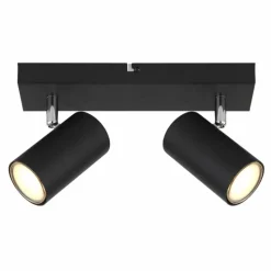 Luminaires Globo Lighting Plafonnier Globo ROBBY Noir, 2 lumières* Spots Et Projecteurs