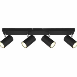 Luminaires Globo Lighting Plafonnier Globo ROBBY Noir, 4 lumières* Spots Et Projecteurs