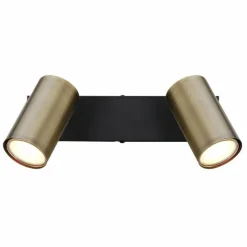 Luminaires Globo Lighting Plafonnier Globo ROBBY Noir, 2 lumières* Spots Et Projecteurs