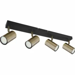 Luminaires Globo Lighting Plafonnier Globo ROBBY Noir, 4 lumières* Spots Et Projecteurs