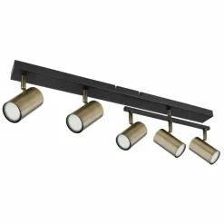 Luminaires Globo Lighting Plafonnier Globo ROBBY Noir, 5 lumières* Spots Et Projecteurs
