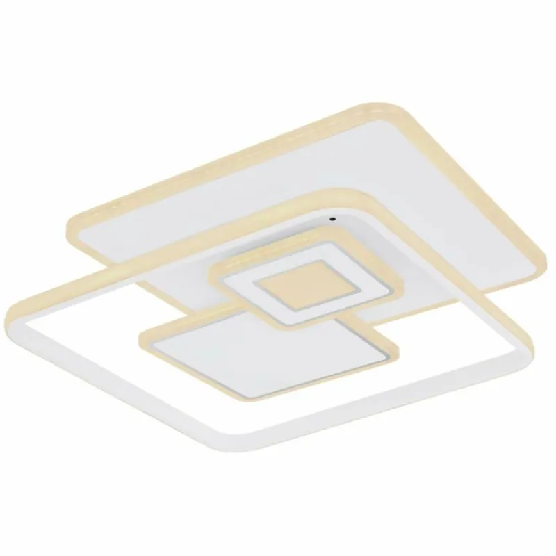 Luminaires Globo Lighting Plafonnier Globo RODERICK LED Blanc, 1 lumière, Télécommandes* Éclairage Led