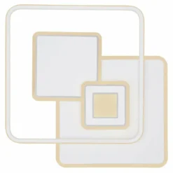 Luminaires Globo Lighting Plafonnier Globo RODERICK LED Blanc, 1 lumière, Télécommandes* Éclairage Led