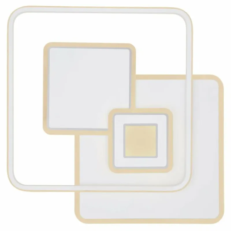 Luminaires Globo Lighting Plafonnier Globo RODERICK LED Blanc, 1 lumière, Télécommandes* Éclairage Led