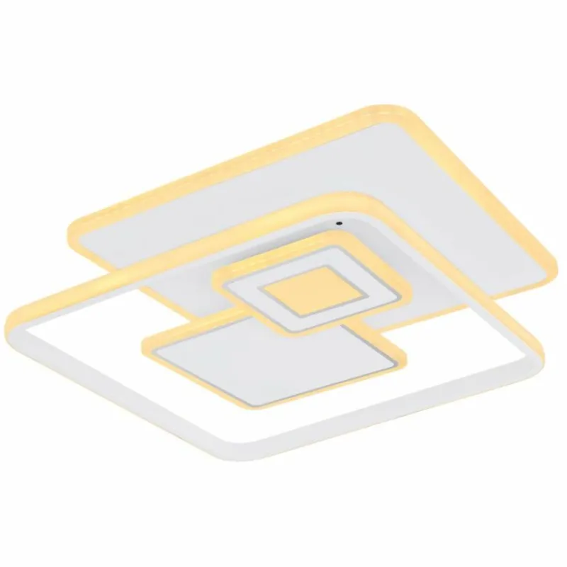 Luminaires Globo Lighting Plafonnier Globo RODERICK LED Blanc, 1 lumière, Télécommandes* Éclairage Led