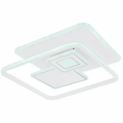 Luminaires Globo Lighting Plafonnier Globo RODERICK LED Blanc, 1 lumière, Télécommandes* Éclairage Led