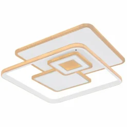 Luminaires Globo Lighting Plafonnier Globo RODERICK LED Blanc, 1 lumière, Télécommandes* Éclairage Led