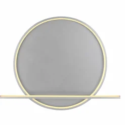 Luminaires Globo Lighting Plafonnier Globo RONDA LED Gris, 1 lumière, Télécommandes* Éclairage Led