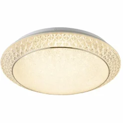 Luminaires Globo Lighting Plafonnier Globo RONJA LED Blanc, 1 lumière, Télécommandes* Éclairage Led