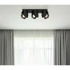 Luminaires Globo Lighting Plafonnier Globo RORY Noir, 3 lumières* Spots Et Projecteurs