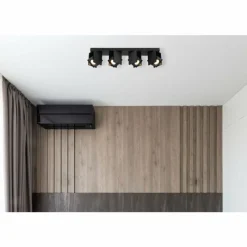 Luminaires Globo Lighting Plafonnier Globo RORY Noir, 4 lumières* Spots Et Projecteurs