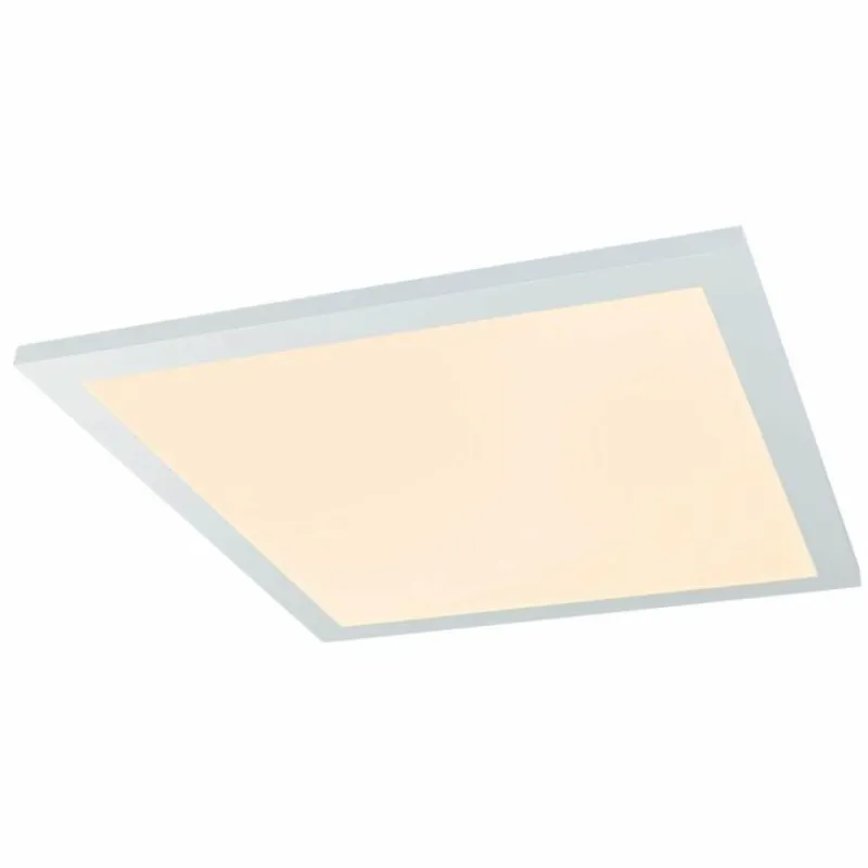 Luminaires Globo Lighting Plafonnier Globo ROSI LED Blanc, 1 lumière, Télécommandes, Changeur de couleurs