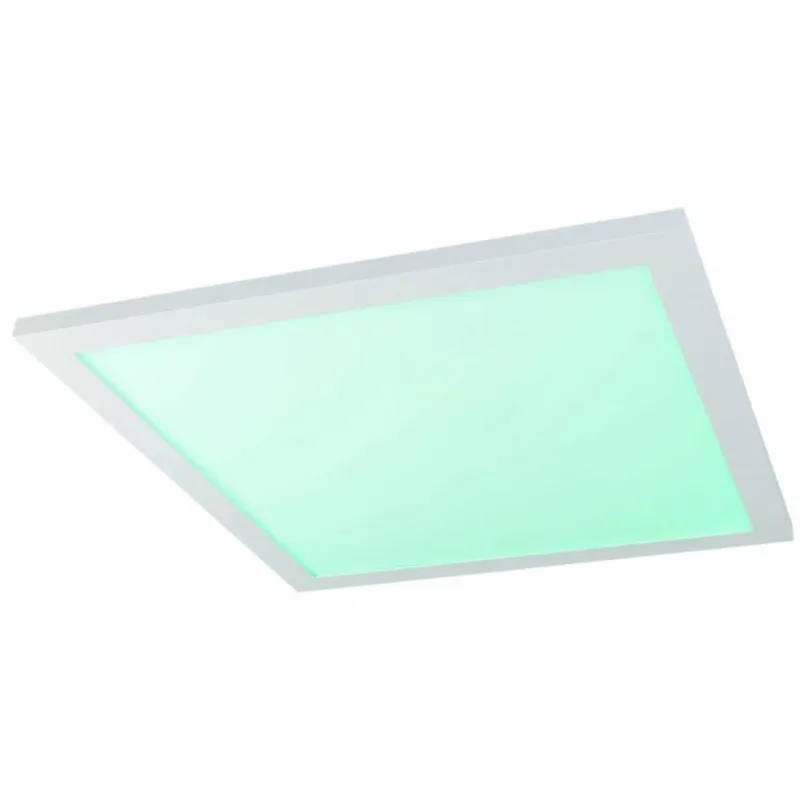 Luminaires Globo Lighting Plafonnier Globo ROSI LED Blanc, 1 lumière, Télécommandes, Changeur de couleurs