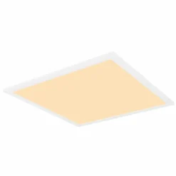 Luminaires Globo Lighting Plafonnier Globo ROSI LED Blanc, 1 lumière, Télécommandes, Changeur de couleurs