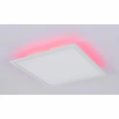 Luminaires Globo Lighting Plafonnier Globo ROSI LED Blanc, 1 lumière, Télécommandes, Changeur de couleurs