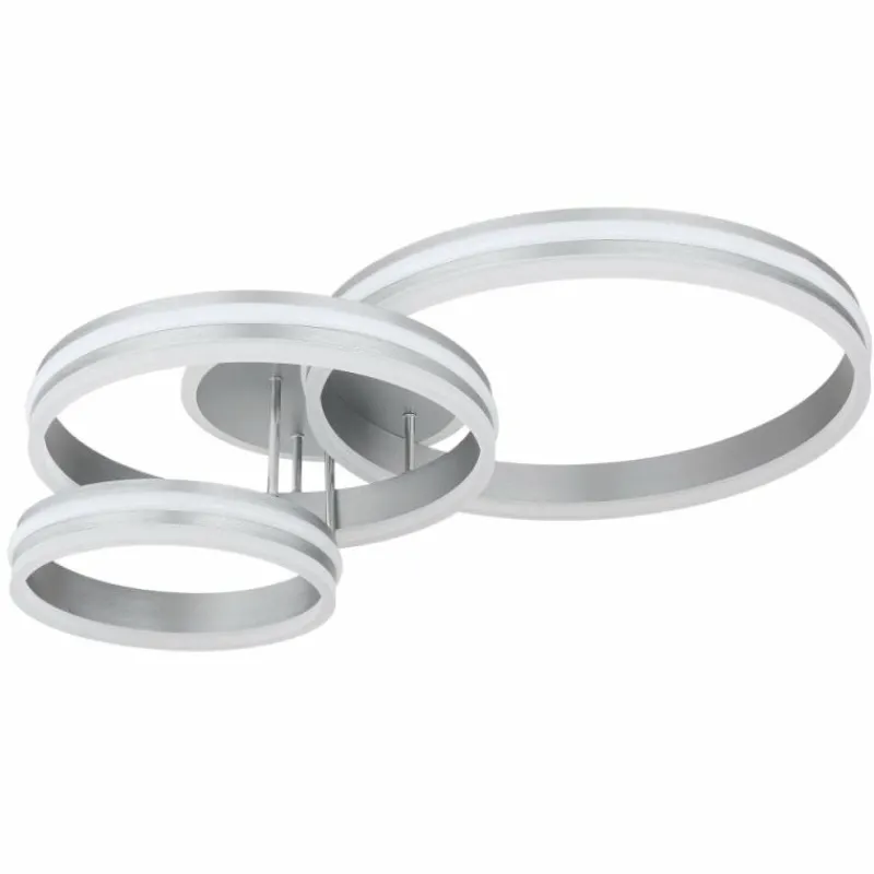 Luminaires Globo Lighting Plafonnier Globo RUBIO LED Gris, 1 lumière, Télécommandes* Éclairage Led