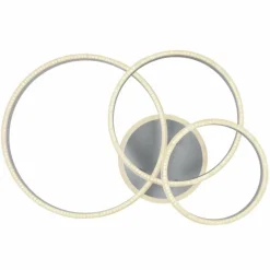 Luminaires Globo Lighting Plafonnier Globo RUBIO LED Gris, 1 lumière, Télécommandes* Éclairage Led