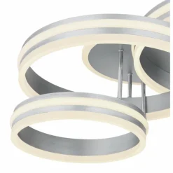 Luminaires Globo Lighting Plafonnier Globo RUBIO LED Gris, 1 lumière, Télécommandes* Éclairage Led